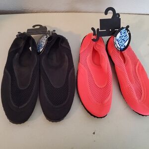 2 pair brand new aqua shoes.
